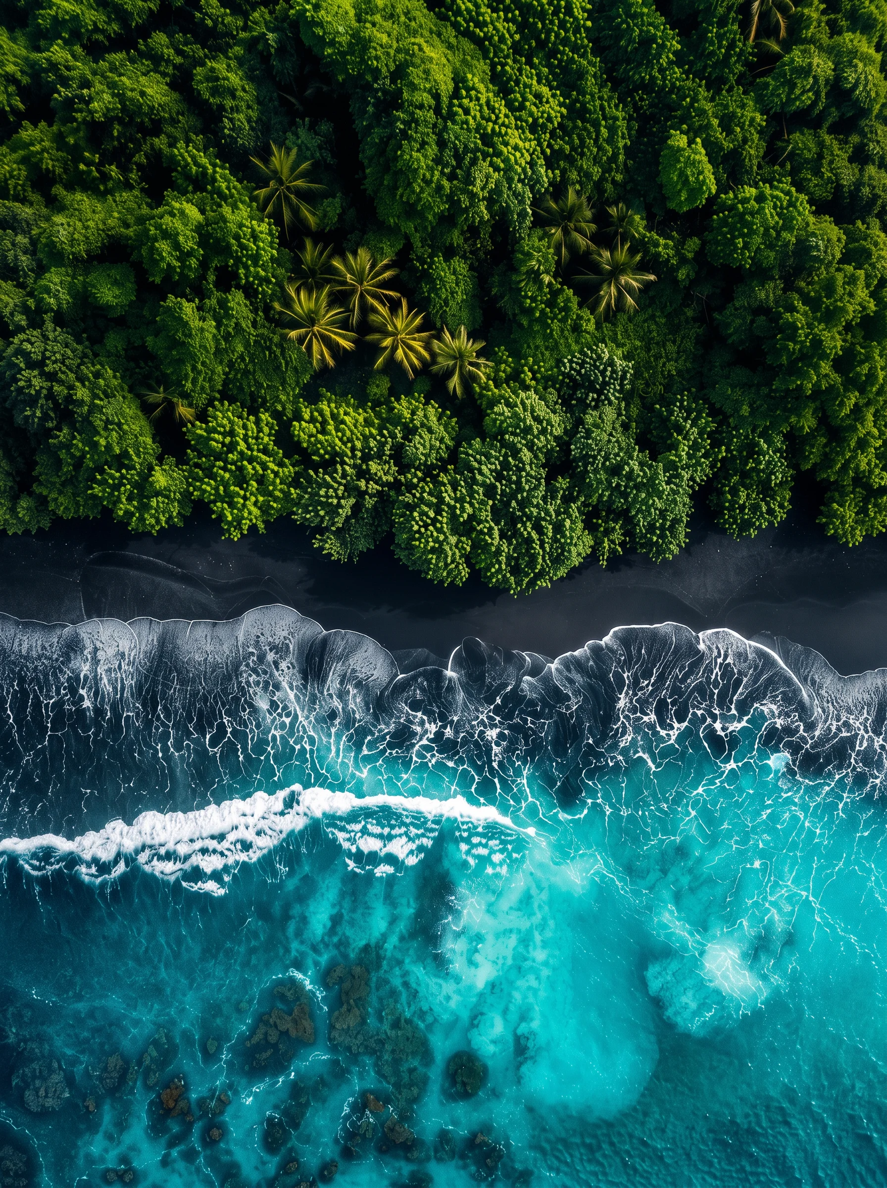 Tropical coastline background